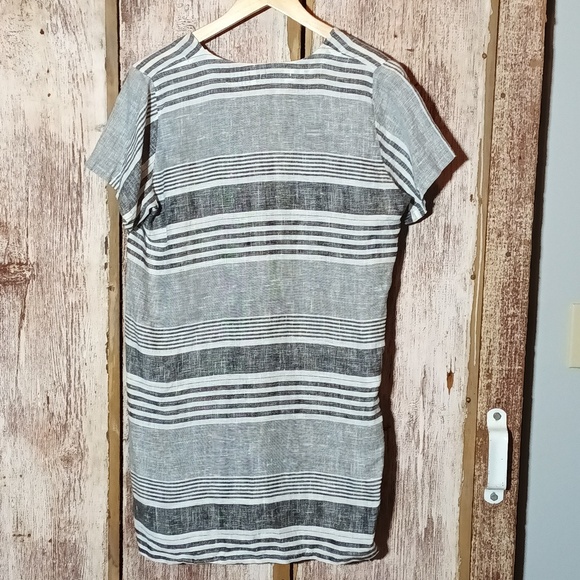 Italy Linen Stella Martini tunic lagen look resort wear quiet luxury S - Picture 7 of 10